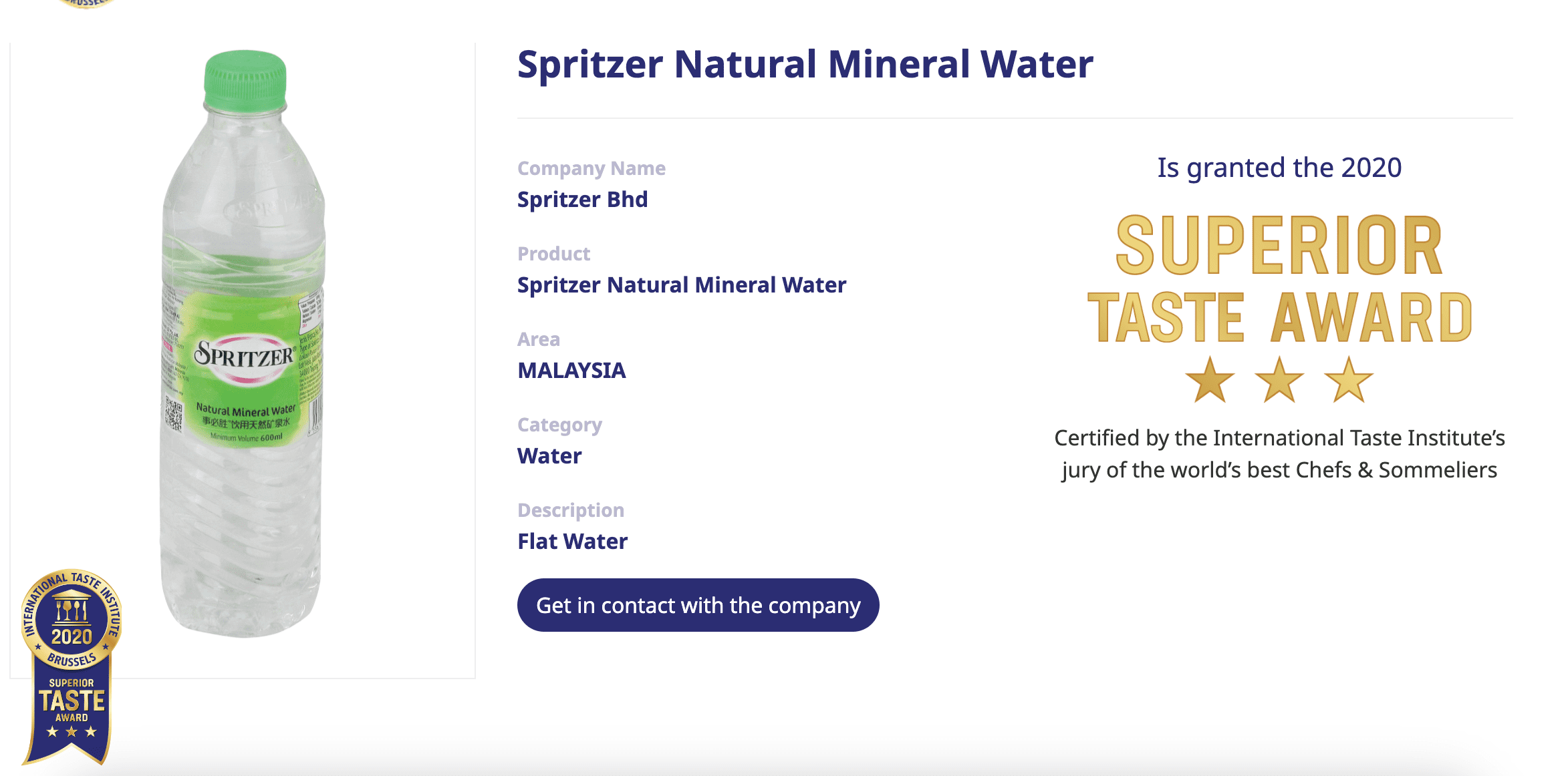 spritzer award