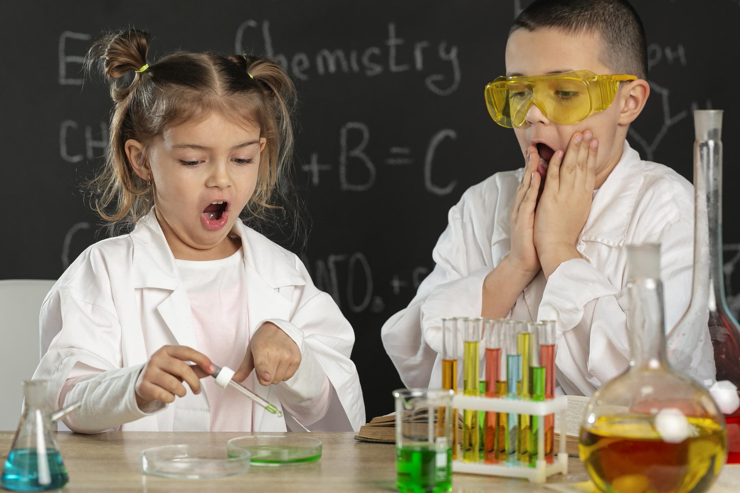 children-doing-experiments